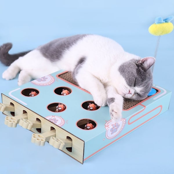 Cat Scratch Board Groundhog Cat Toy Morsomt Cat Stick Game