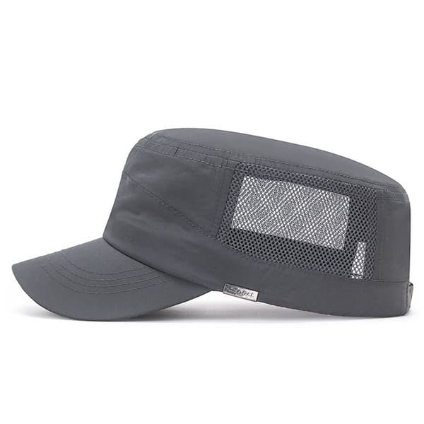 Militær Cap Flat Top Caps BEIGE beige