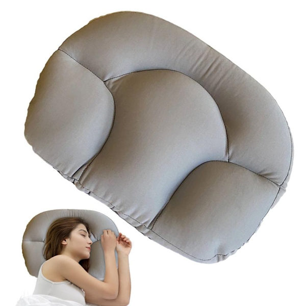 Nakkeputer for Sove Memory Foam Puter GRÅ Grey