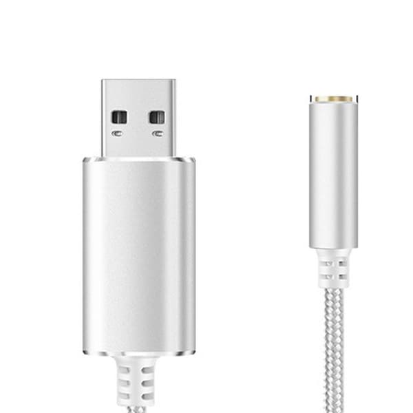 Usb lydkort datamaskin lydkort HVIT White