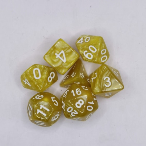 7 kpl / set DND Dice Polyhedral Dice STYLE 4 STYLE 4 Style 4