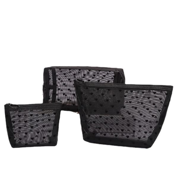 Mesh kosmetikkveske Sminkepose SETT SET SET