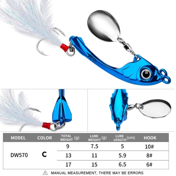 2 kpl kalastusuistin Bionic Bait C-13G C-13G C-13g