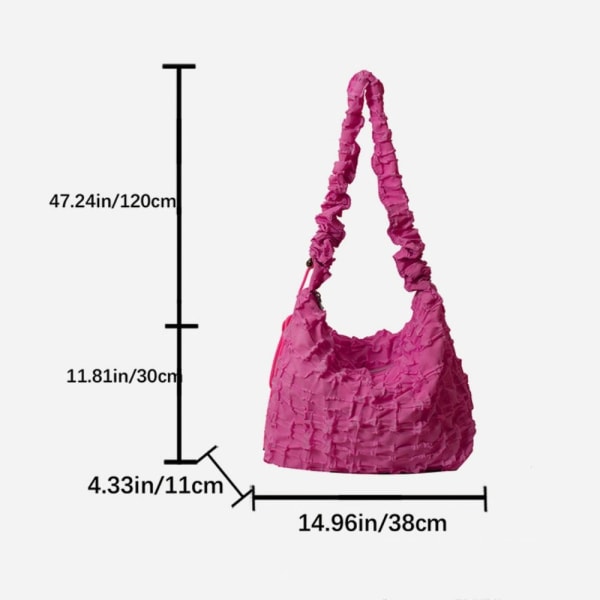 Plisserte bobler Vesker Cloud Skuldervesker LILLA purple