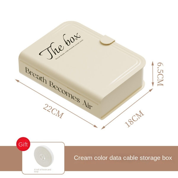 Datakabel Opbevaringsboks Wire Kabel Organizer BEIGE Beige