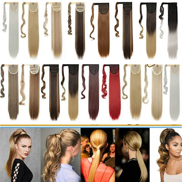 23,6&quot; Wrap Around Ponytail Hair Synthetic Extensions TYP 2 Type 2