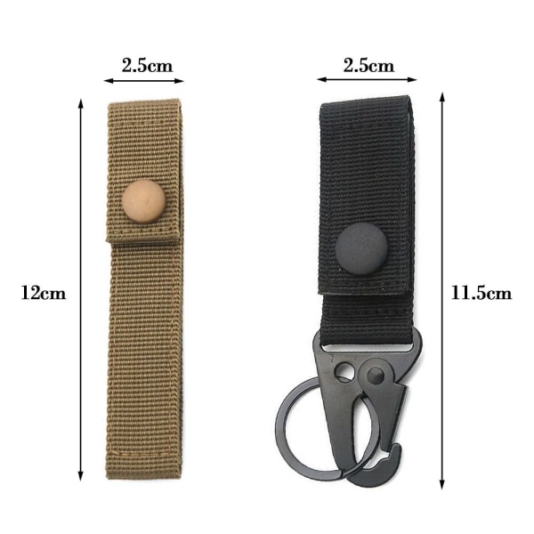 2st Hängande Webbing Spänne Vandring Klätterkarbin ARMY Army Green Without Buckle-Without Buckle