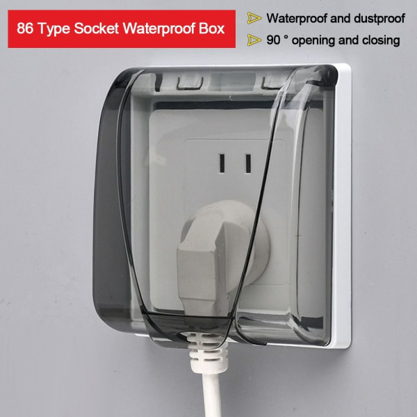 Switch Cover Socket Vattentät Box KAFFE coffee