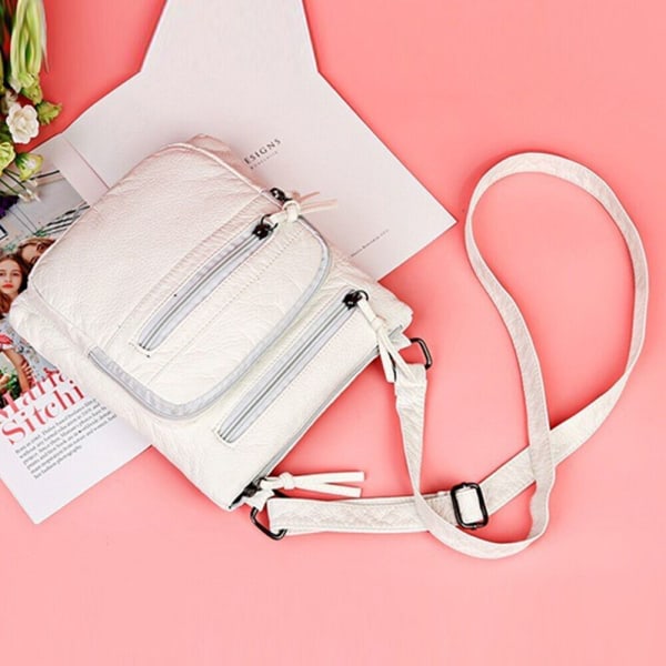 Handväska Crossbody Väska VIT White