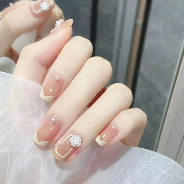 24 stk False Nails Short Square W340 W340 W340