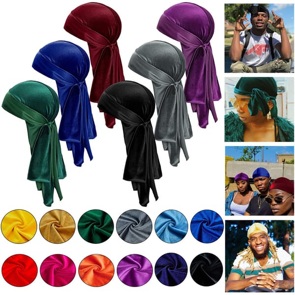 1st Durags Kepsar Bandana Hat GUL yellow
