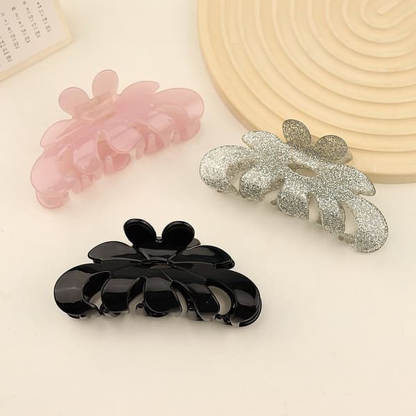 Big Hair Claw Clips Hiusneula SILVER GREY Silver Gray