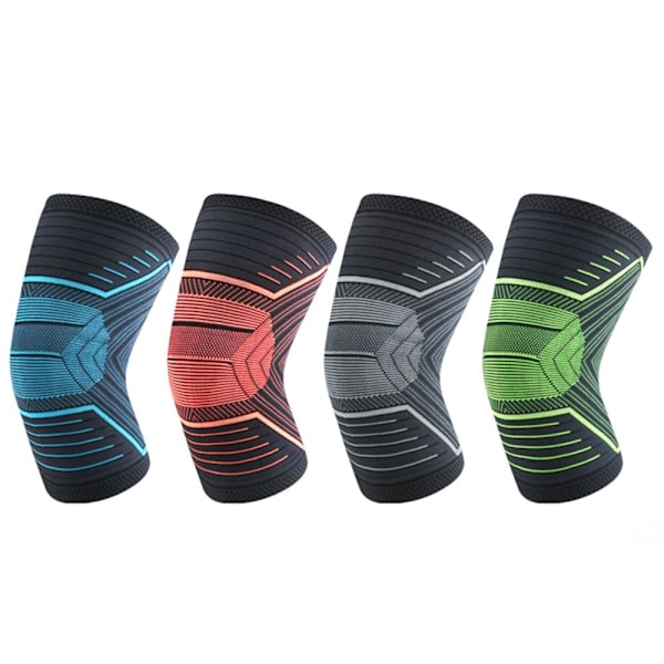 Sportsknæbeskyttere Kompressionsknæbøjle BLACK&GREEN XL Black&Green XL