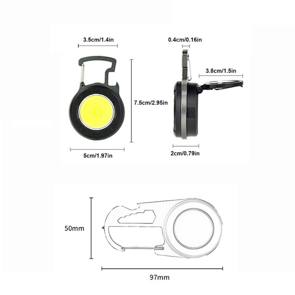 LED-taskulamput Taskulamppuavaimenperä TYYPPI2 TYYPPI2 Type2