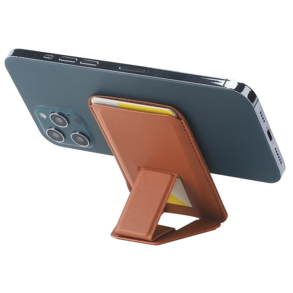 Mag Säker plånbok med ställ Telefonkortshållare GUL MAGNETISK yellow Magnetic-Magnetic