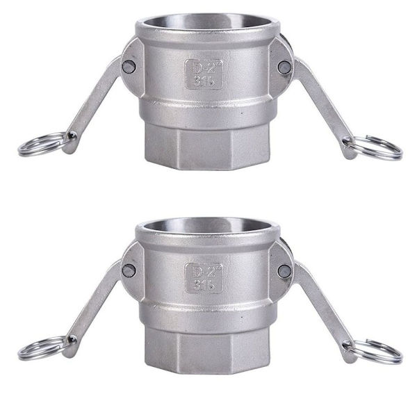 2 kpl Camlock-liittimet Cam & Groove letkuliittimet naarasliitin 2PC