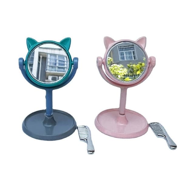 1/12 Pocket Mirror Makeup Mirror ROSA Pink