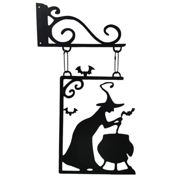 Witch Silhouette Patsas Puutarha Kulmakyltti 40X23CMBAT WITCH BAT 40x23cmBat Witch