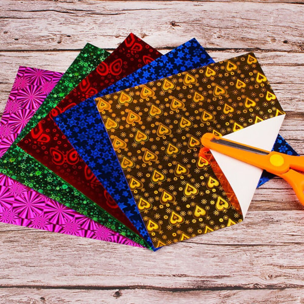50 stk Firkantet Origami Papir Foldepapir PEARLESCENT PEARLESCENT Pearlescent