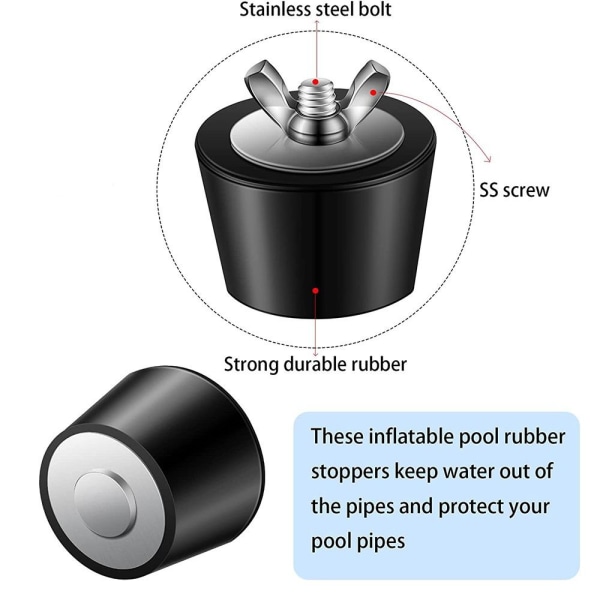 Pool Vinterskyddsplugg Simbassäng läckagesäker 51MM 51mm