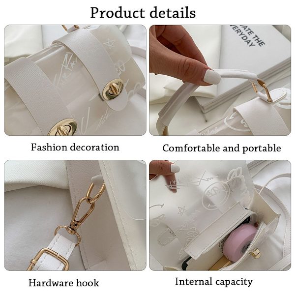 Axelväska Messenger Bag VIT white
