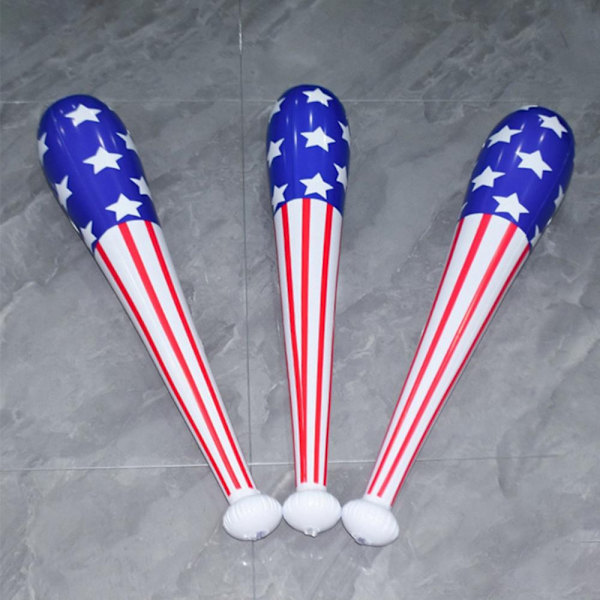 2st basebollträ uppblåsbar ballongsticka American Flag Print