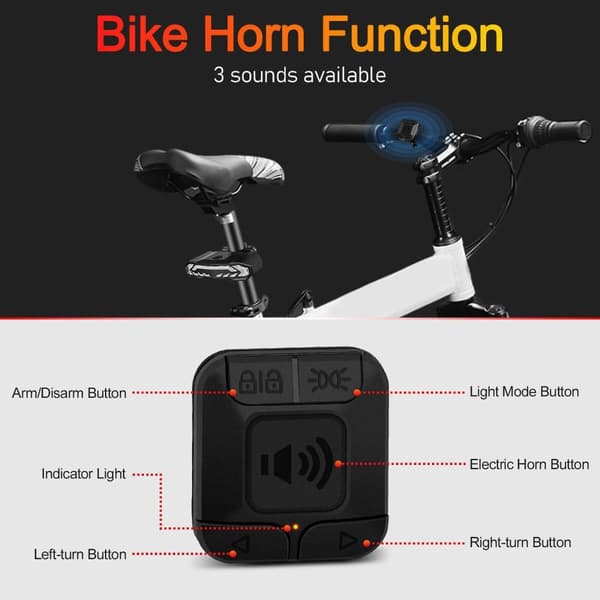 Cykelbaglygte Intelligent Sensing Bremselys Blinklys