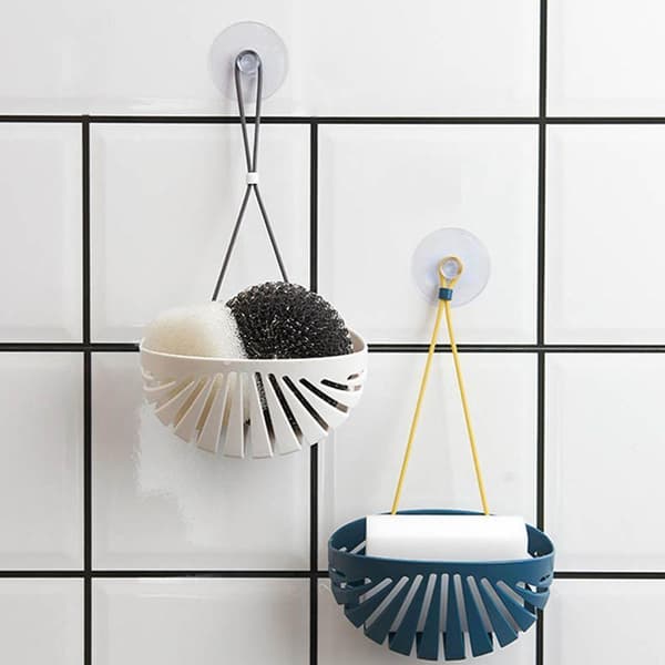 Avløpspose Kurv Vask Holder HVIT White