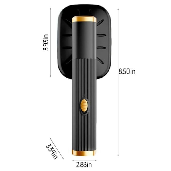 Mini Strygemaskine Håndholdt Dampstrygejern SORT Black