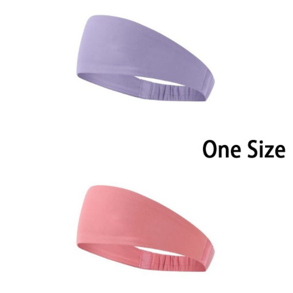 Fitness Pannebånd Stretch Svettebånd LYS LILLA Light Purple