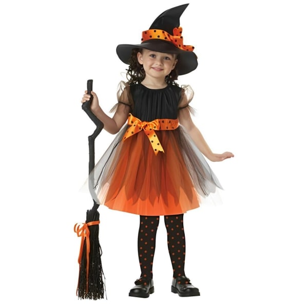 Halloween Cosplay Witch Costume Witch Dress 110CM 110cm