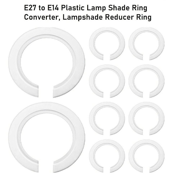 Lampskärmreduceringsringar Lampskärm Ringadapter Glödlampshållare
