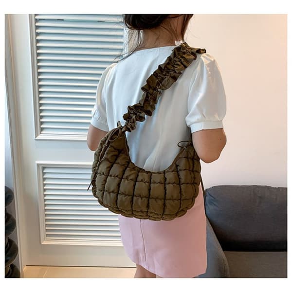 Cloud Bags Ruched Håndveske HVIT White