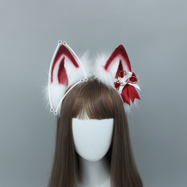 Animal Wolf Ears Huvudbonad plysch 6 6 6