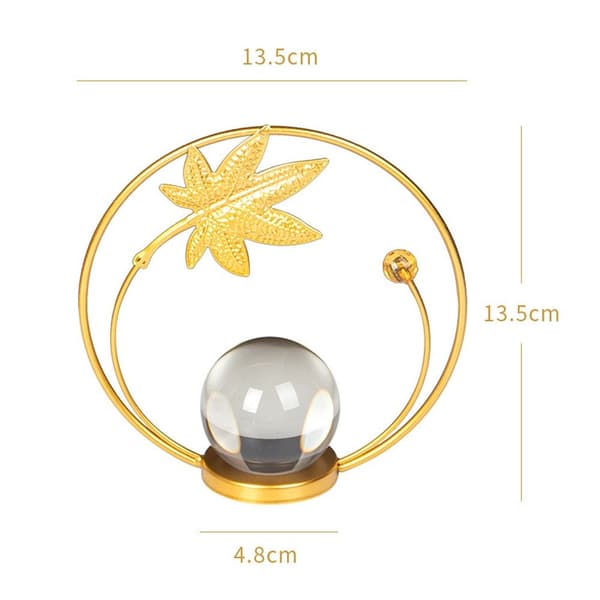 Turtle Back Leaf Display Holder Crystal Ball Basse 1 1 1