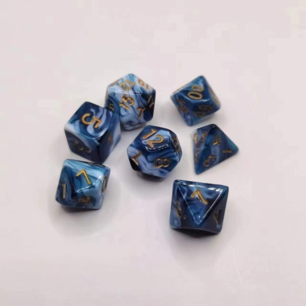 7 kpl / set DND Dice Polyhedral Dice STYLE 5 STYLE 5 Style 5