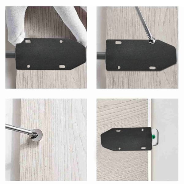 Skåpsdörr Sugdörr Bouncer SILVER silver