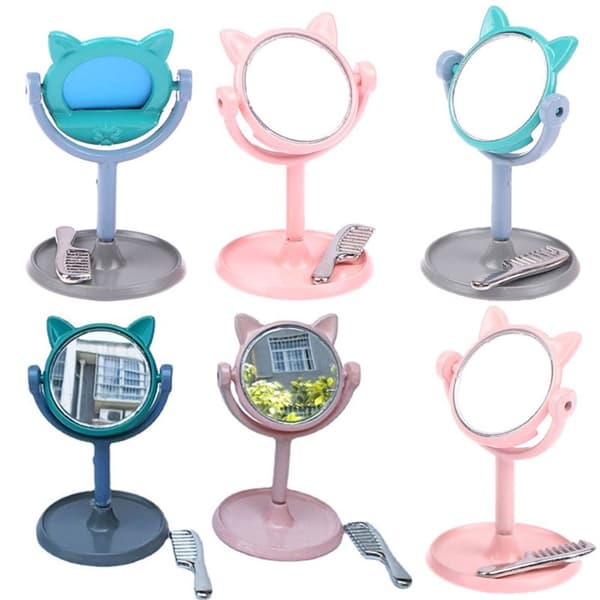 1/12 Pocket Mirror Makeup Mirror BLÅ Blue
