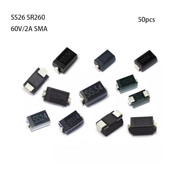 5/10/20/50 STK ensretter diode dele elektrisk aksial 4 4 4