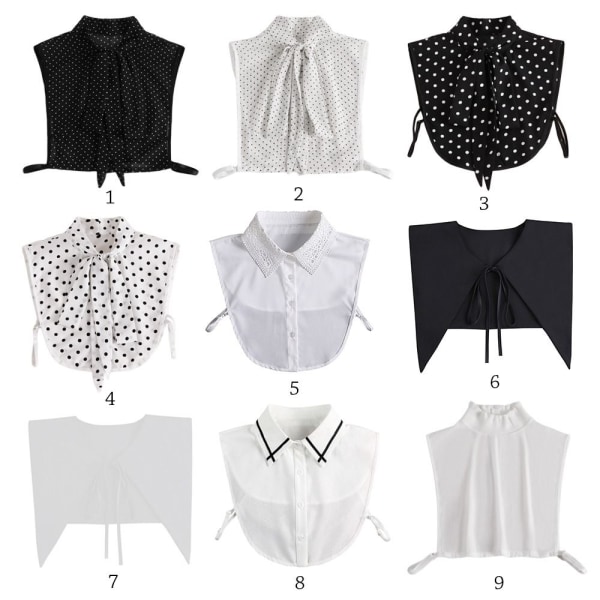 Skjorta Fake Collar Clothes Accessories 6 6 6