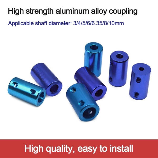 2stk stiv akselkobling 3D-printerdele 5MM-6MM 5MM-6MM