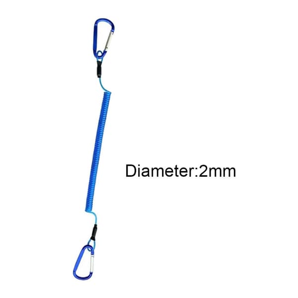 Fjädrande elastiska rep fiskelinor RÖD 2,0M 2,0M Red 2.0m-2.0m