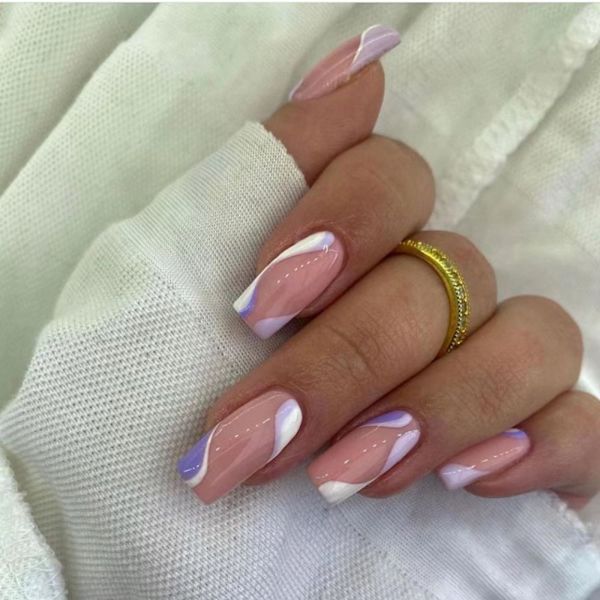 24stk False Nails Long Square W541 W541 W541
