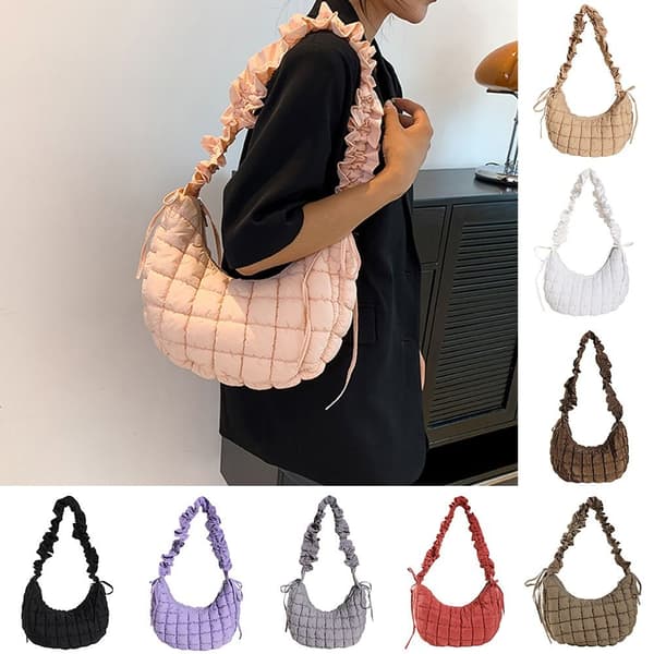 Cloud Bags Ruched Handbag GRÅ Grey