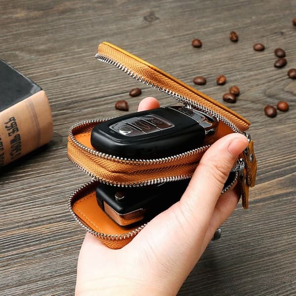 Bilnøgle pungholder etui KAFFE coffee