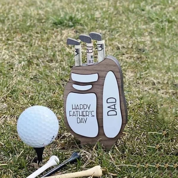Golfbag Pengeholder Golfbag Pengepose GRÅ grey