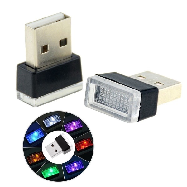 Bilkabinebelysning USB LED GUL yellow