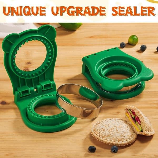 Sandwich Cutter ja Sealer Uncrustables Sandwich Maker Pyöreä