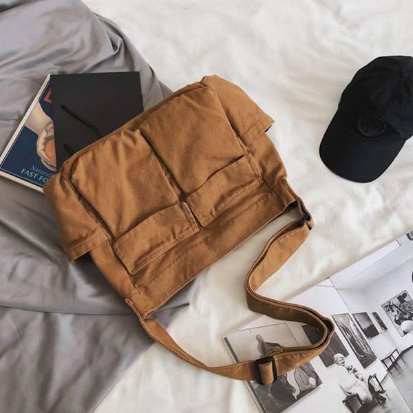 Skuldertasker Messenger Tasker BRUN brown