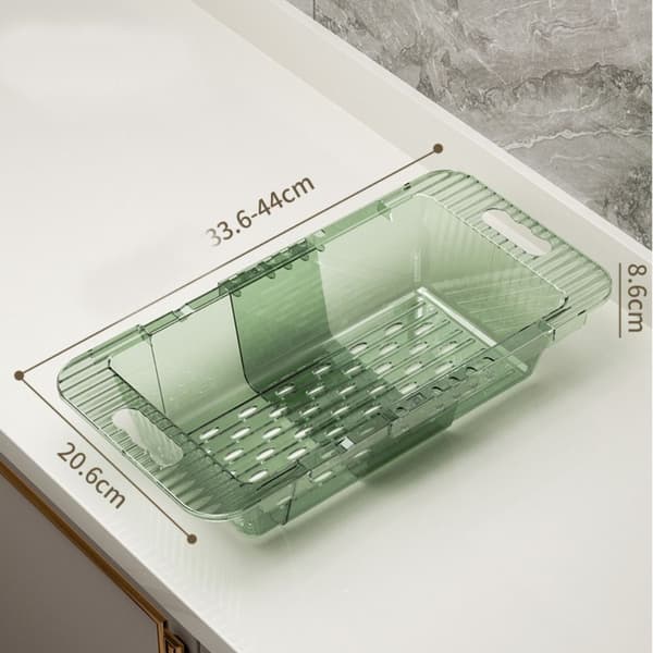 Afløbsstativ Grøntsagsvask TRANSPARENT Transparent
